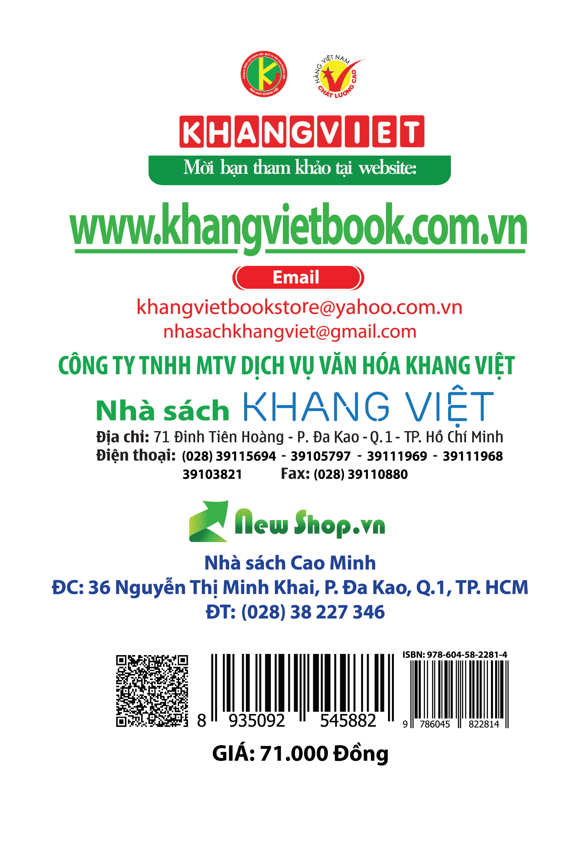 Bìa sau 100 Đề Kiểm Tra Toán 2